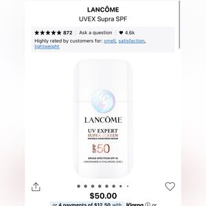 Lancôme UV Expert Sunscreen SPF 50 - Supra screen
